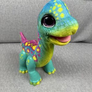 FurReal Snackin’ Sam The Bronto Interactive Animatronic Plush Toy Dinosaur WORKS